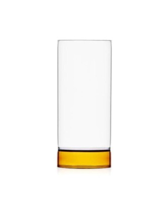Pahar pentru apa, 16 cm, Amber-Clear, Bamboo Groove - designer Anna Perugini - ICHENDORF
